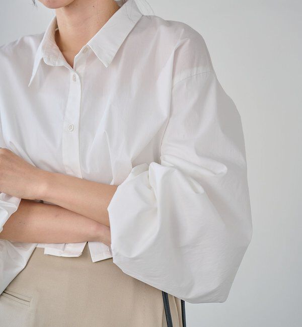  「袖バルーンクロップシャツ」|シャツ・ブラウス|
