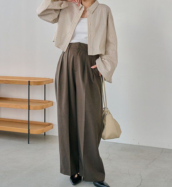  「袖バルーンクロップシャツ」|シャツ・ブラウス|