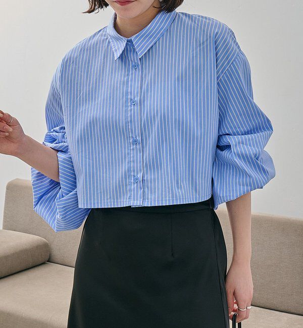  「袖バルーンクロップシャツ」|シャツ・ブラウス|