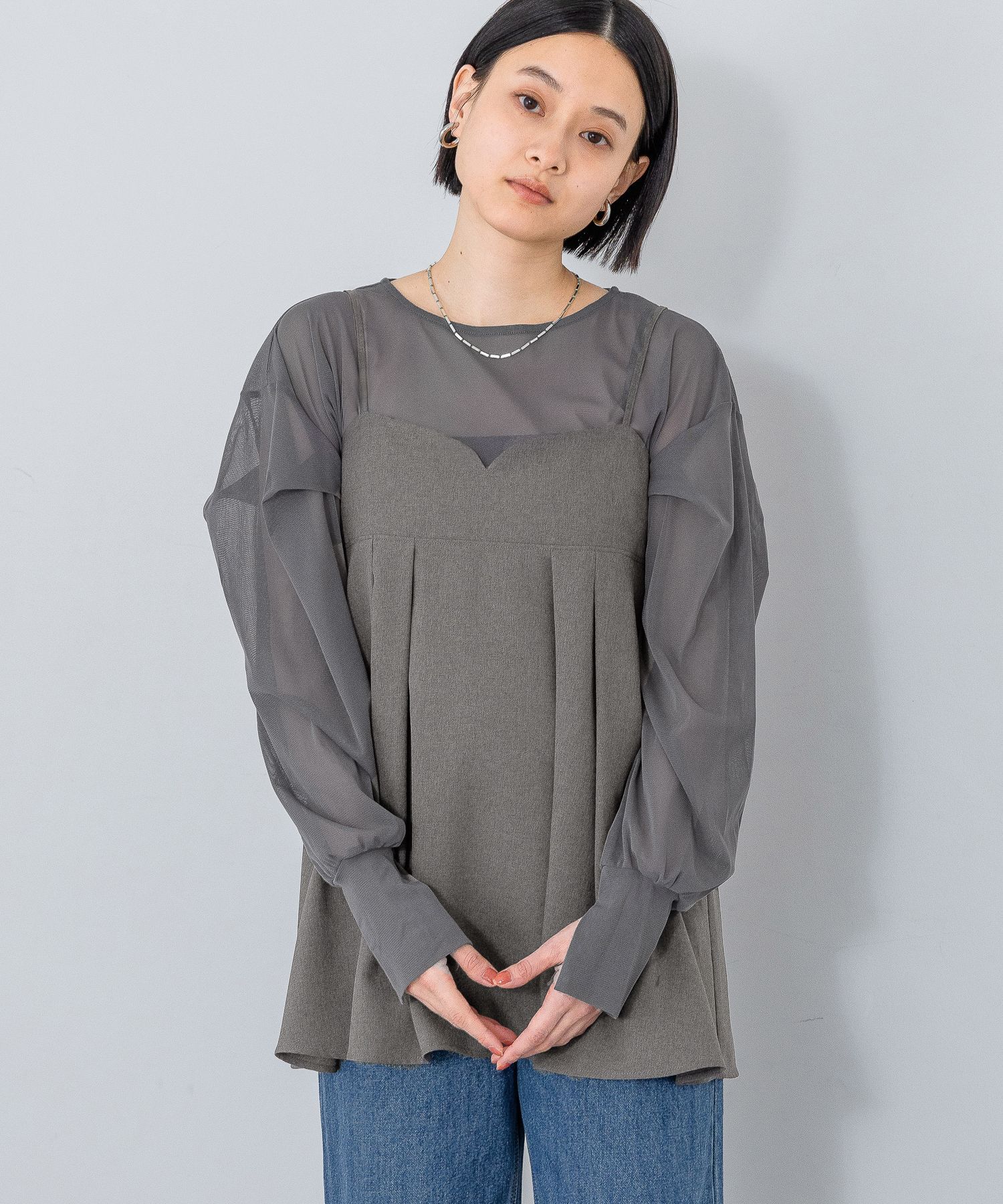 A part by 「リネンライクキャミソール」|キャミソール|