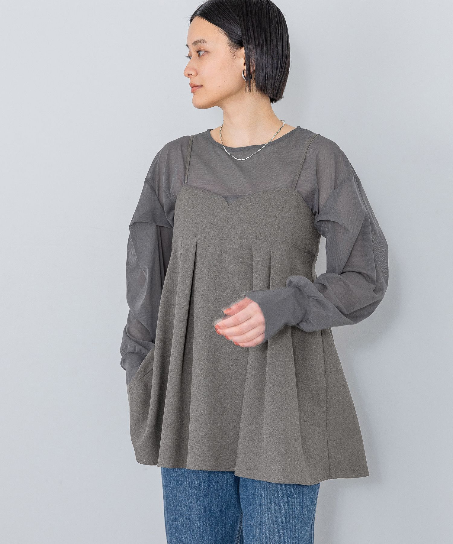 A part by 「リネンライクキャミソール」|キャミソール|