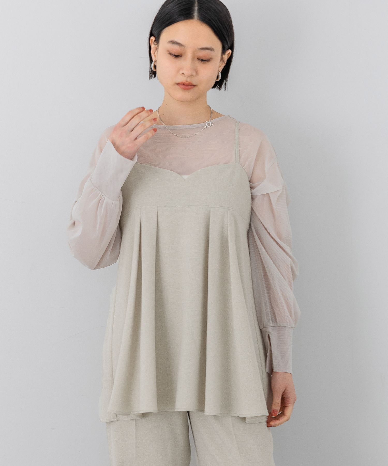 A part by 「リネンライクキャミソール」|キャミソール|