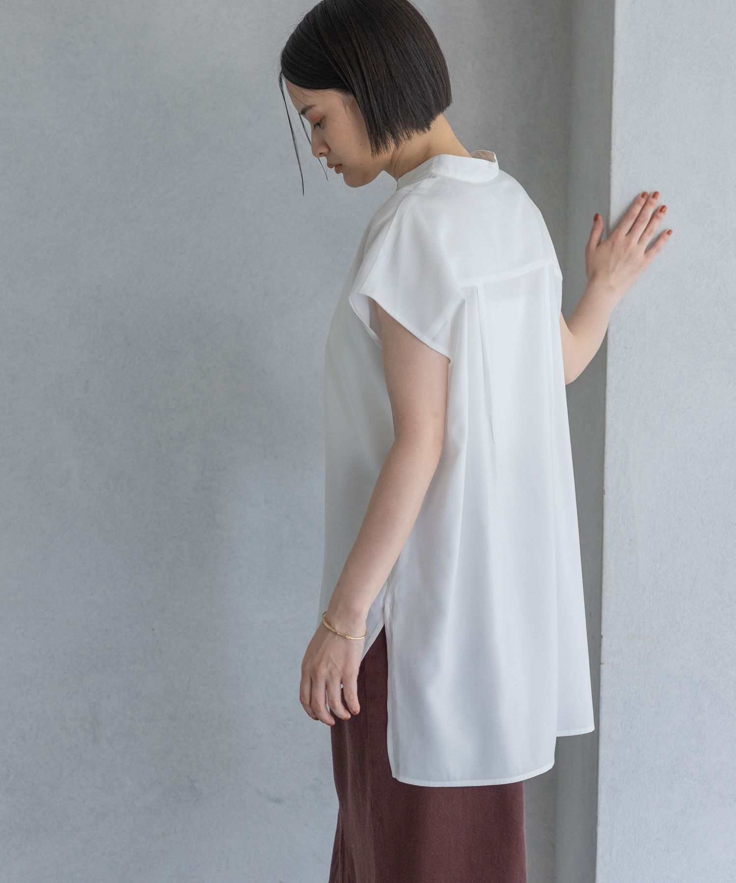 A part by 「ハイネックフレンチスリーブブラウス」|シャツ・ブラウス|