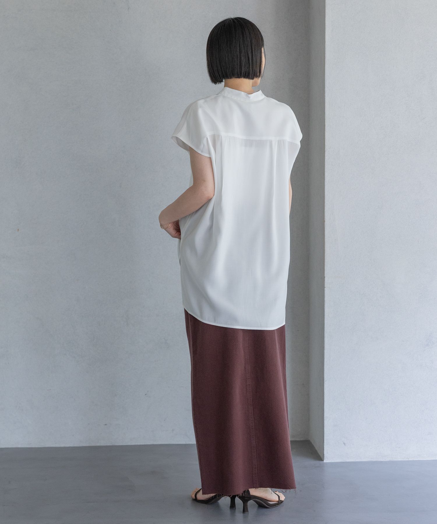 A part by 「ハイネックフレンチスリーブブラウス」|シャツ・ブラウス|