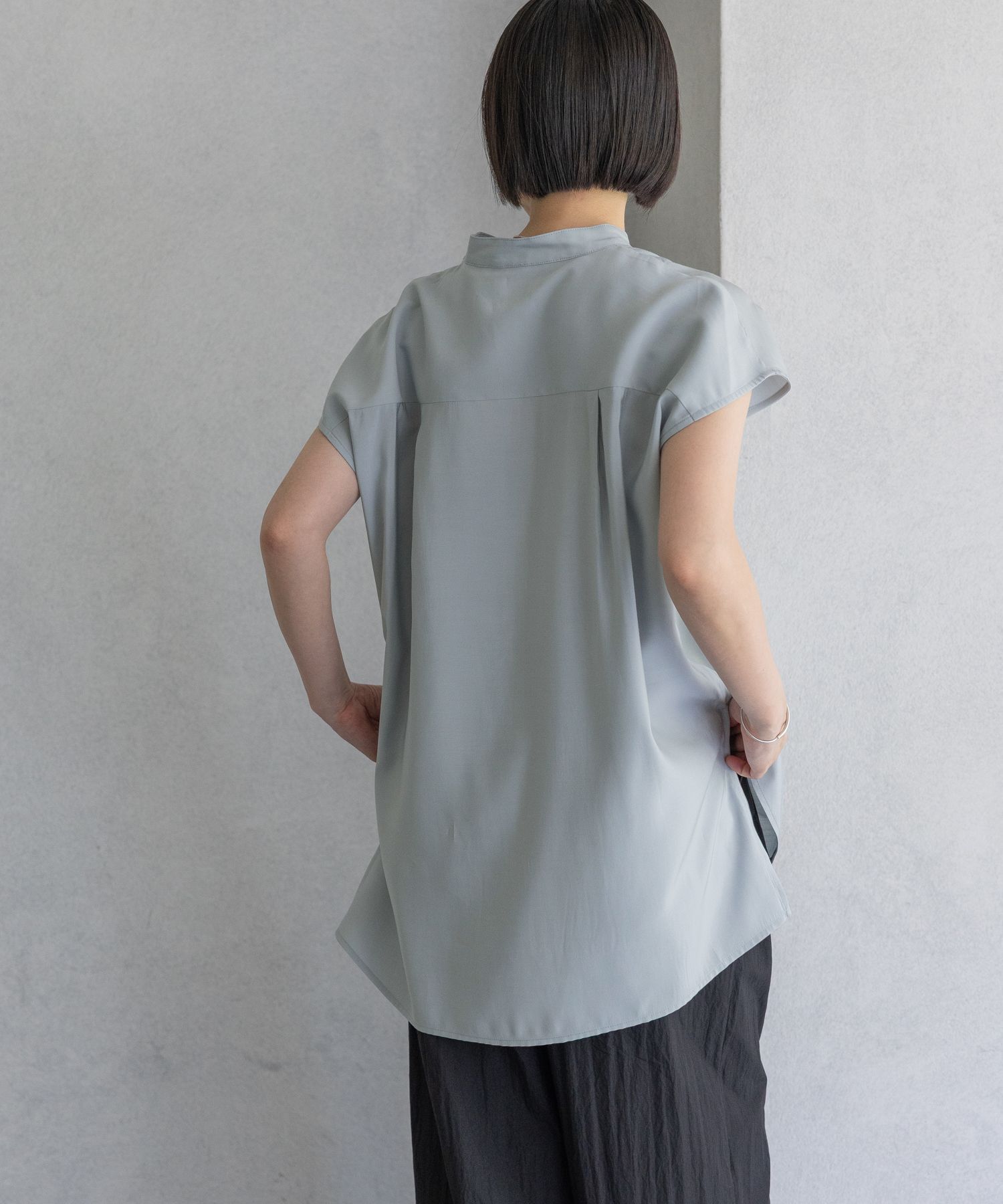 A part by 「ハイネックフレンチスリーブブラウス」|シャツ・ブラウス|