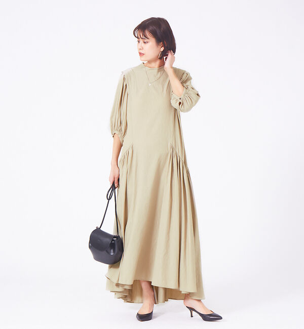 Rouge vif「タックスリーブワンピース」|ワンピース|