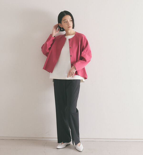 qualite「《セットアップ対応》2WAYストレッチフォルムシャツ」|シャツ・ブラウス|