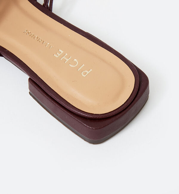 AU BANNISTER「エコレザーメッシュフラットサンダル」|サンダル|