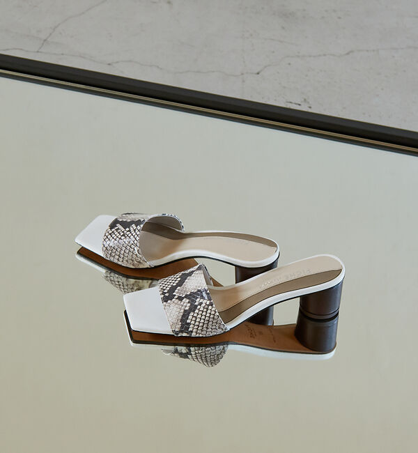 AU BANNISTER「カラーブロックミュール」|サンダル|その他