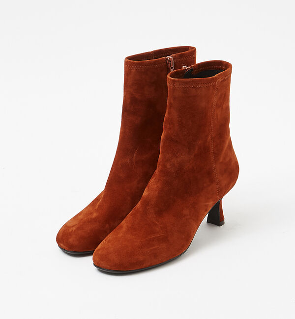 AU BANNISTER「【スノーソール】オブリークトゥショートブーツ」|ショートブーツ|