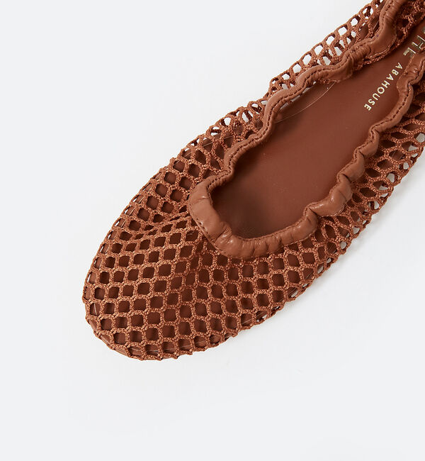 AU BANNISTER「フィッシュネットフラットサンダル」|サンダル|