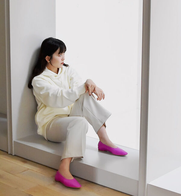 AU BANNISTER「ソフトレザーフラットパンプス」|パンプス|