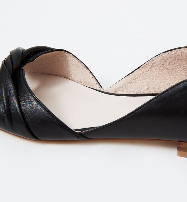 AU BANNISTER「ツイストオープントゥパンプス」|サンダル|