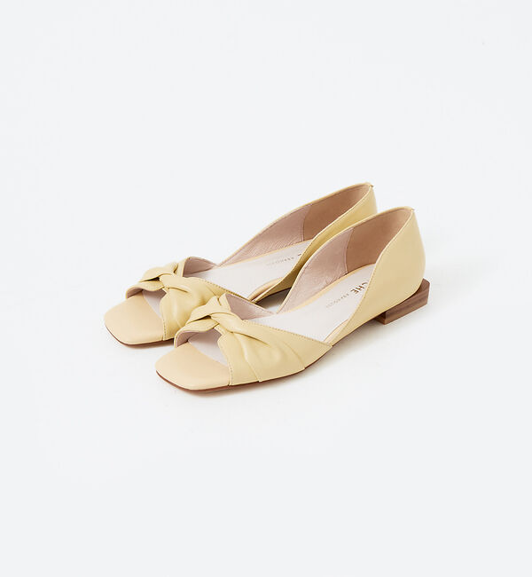 AU BANNISTER「ツイストオープントゥパンプス」|サンダル|