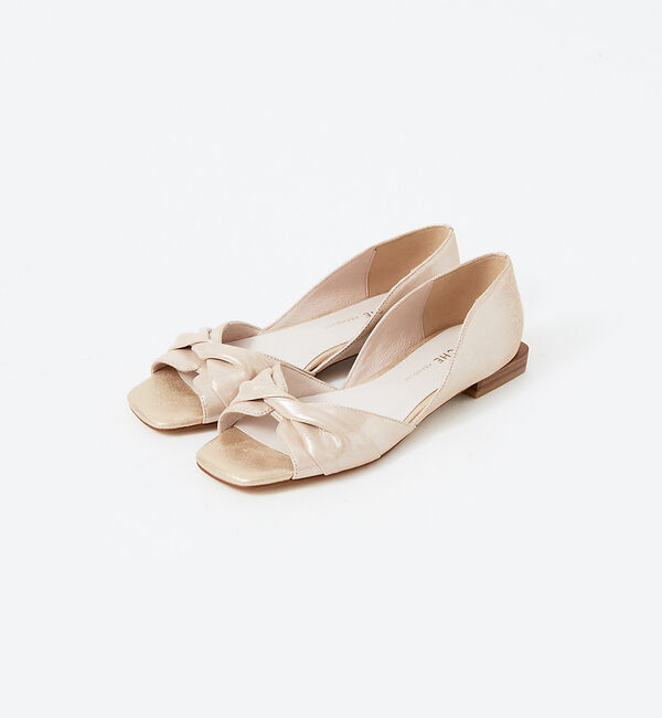 AU BANNISTER「ツイストオープントゥパンプス」|サンダル|