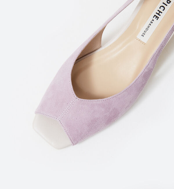 AU BANNISTER「バタフライカット　スクエアオープントゥパンプス」|パンプス|