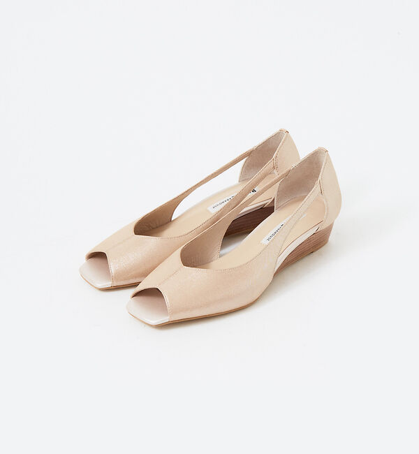 AU BANNISTER「バタフライカット　スクエアオープントゥパンプス」|パンプス|