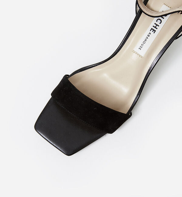 AU BANNISTER「アンクルストラップ スクエアトゥサンダル」|サンダル|