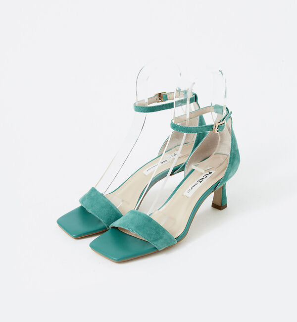 AU BANNISTER「アンクルストラップ スクエアトゥサンダル」|サンダル|