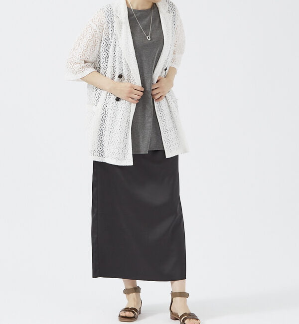 abahouse mavie「半袖レースジャケット」|その他|