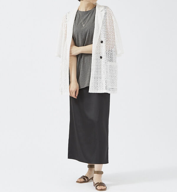 abahouse mavie「半袖レースジャケット」|その他|