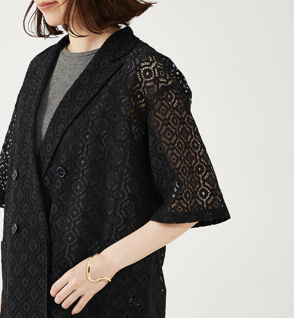 abahouse mavie「半袖レースジャケット」|その他|