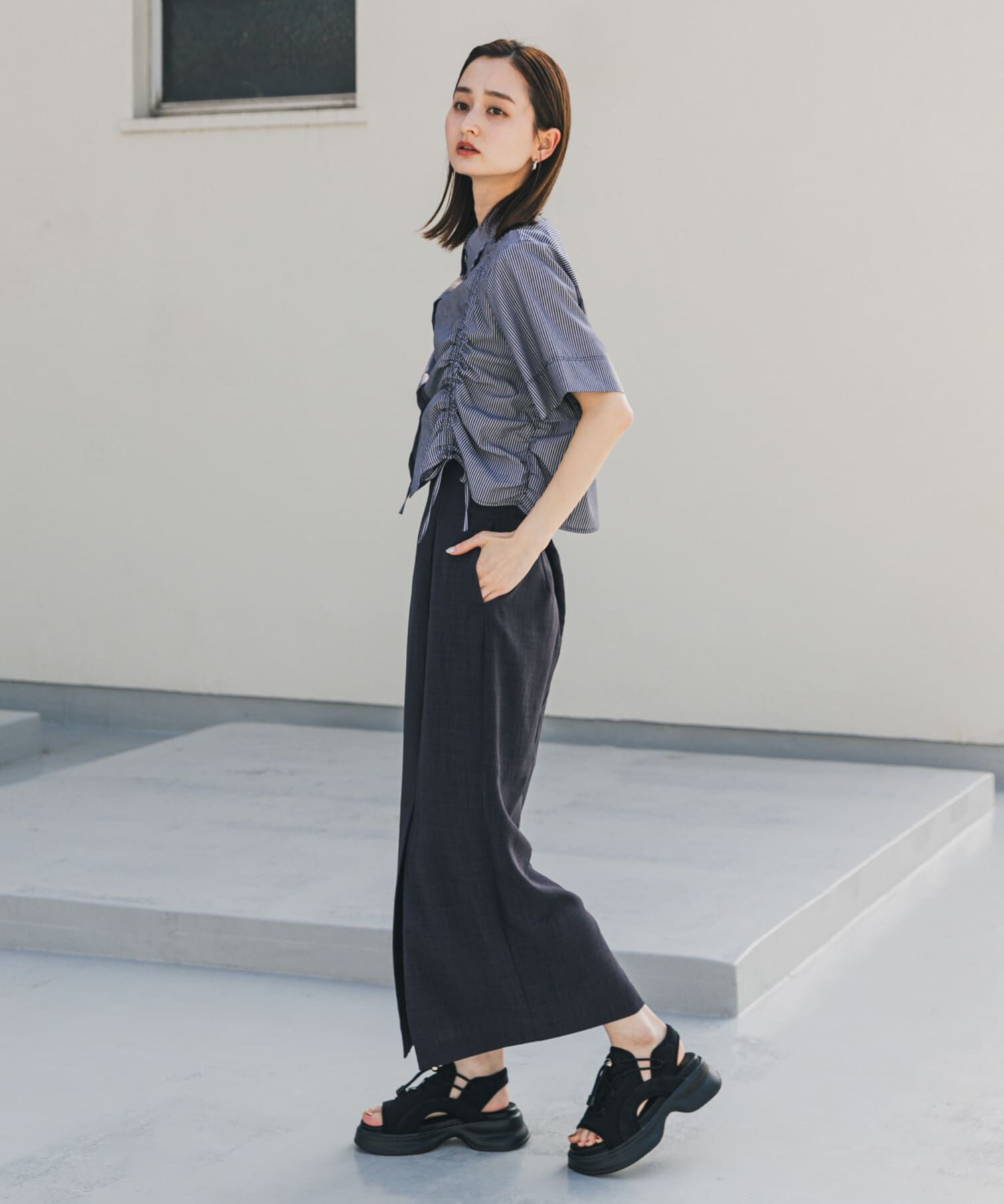 SENSE OF PLACE by URBAN RESEARCH「ボリュームソールドロストスポーツサンダル」|サンダル|