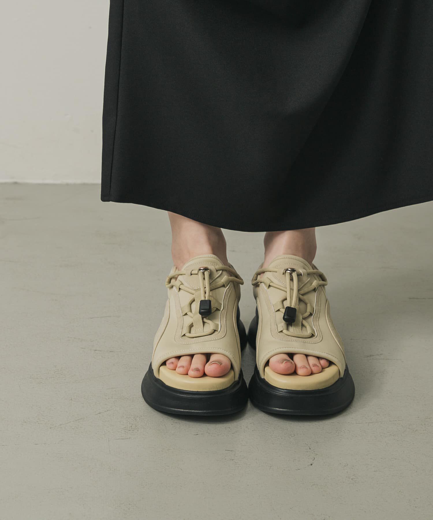 SENSE OF PLACE by URBAN RESEARCH「ボリュームソールドロストスポーツサンダル」|サンダル|ベージュ