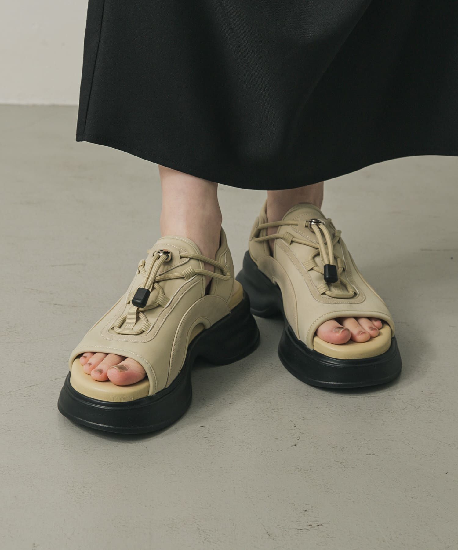 SENSE OF PLACE by URBAN RESEARCH「ボリュームソールドロストスポーツサンダル」|サンダル|