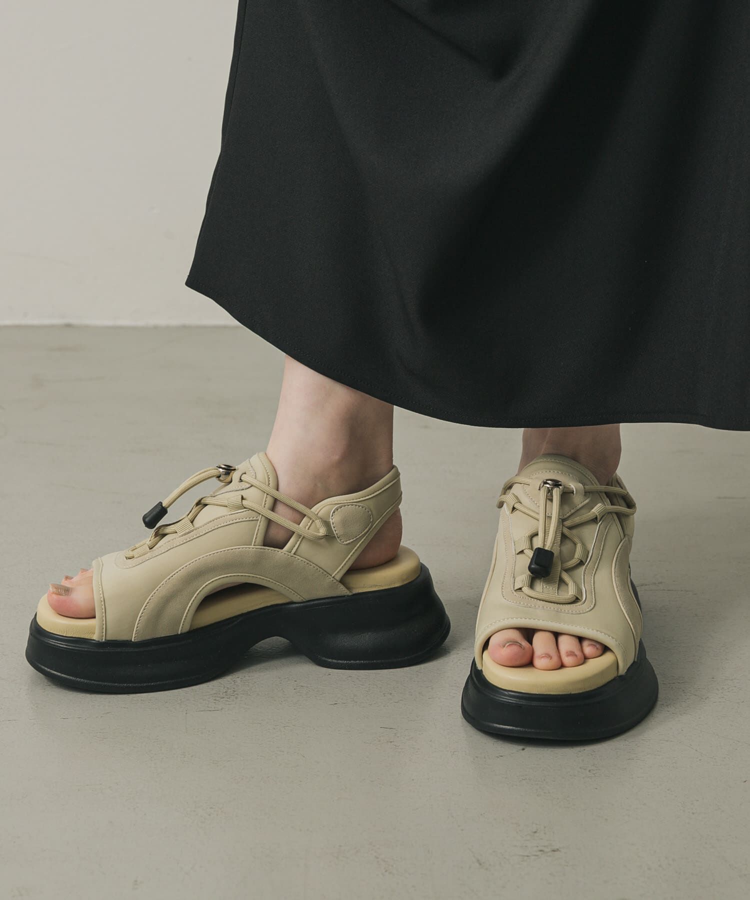 SENSE OF PLACE by URBAN RESEARCH「ボリュームソールドロストスポーツサンダル」|サンダル|