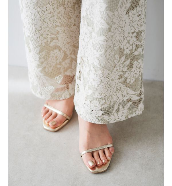  「le.coeur blanc ホソストラップサンダル」|サンダル|
