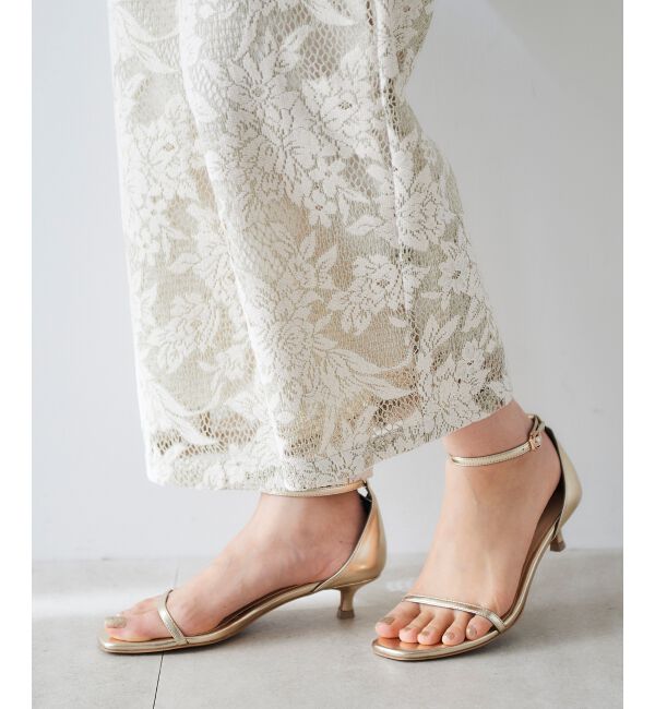  「le.coeur blanc ホソストラップサンダル」|サンダル|