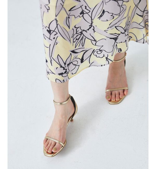  「le.coeur blanc ホソストラップサンダル」|サンダル|