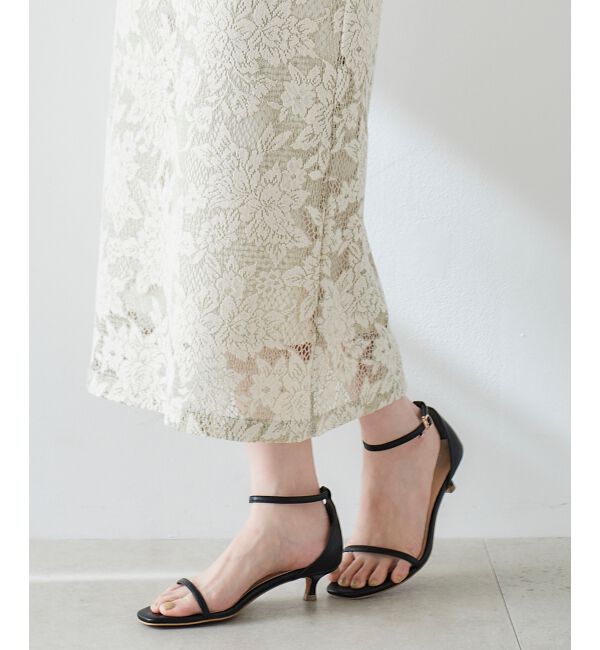  「le.coeur blanc ホソストラップサンダル」|サンダル|