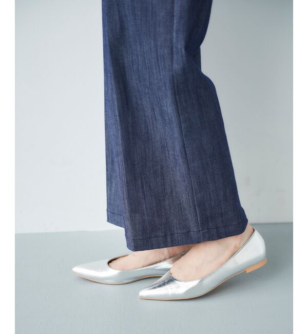  「ポインテッドフラットパンプス」|パンプス|