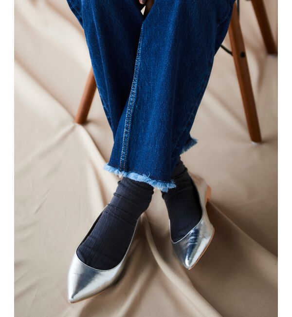  「ポインテッドフラットパンプス」|パンプス|