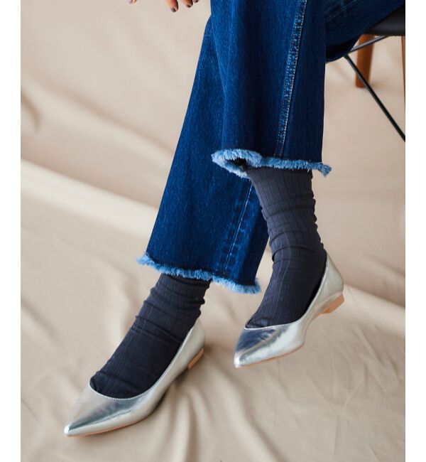  「ポインテッドフラットパンプス」|パンプス|