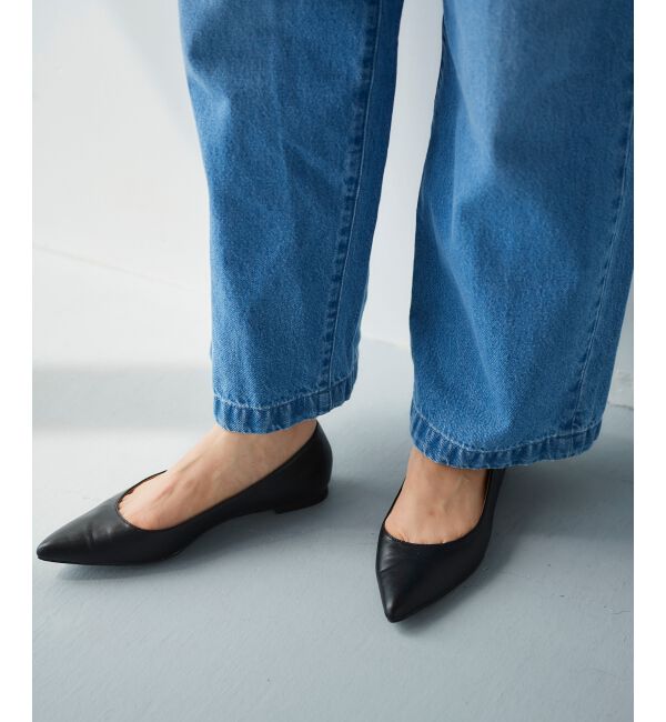  「ポインテッドフラットパンプス」|パンプス|