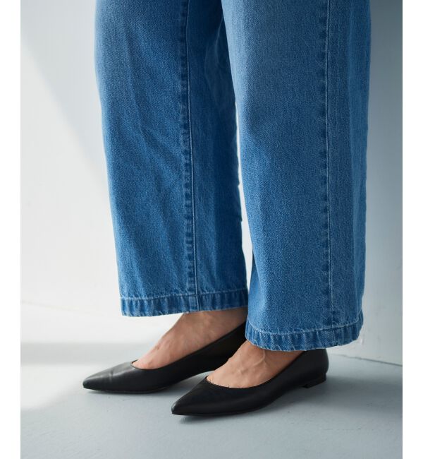  「ポインテッドフラットパンプス」|パンプス|