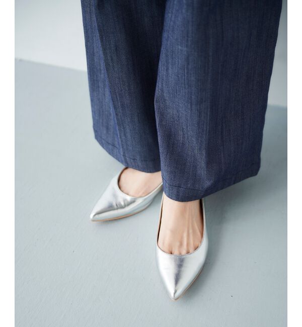  「ポインテッドフラットパンプス」|パンプス|