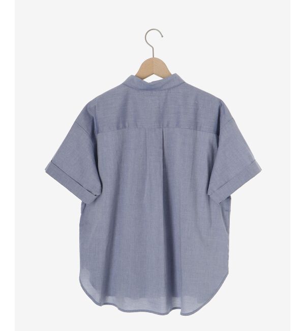  「《1枚で着映え！》フロントフリルレギュラーカラー半袖シャツ」|シャツ・ブラウス|