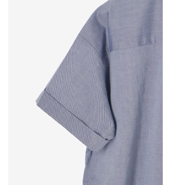  「《1枚で着映え！》フロントフリルレギュラーカラー半袖シャツ」|シャツ・ブラウス|