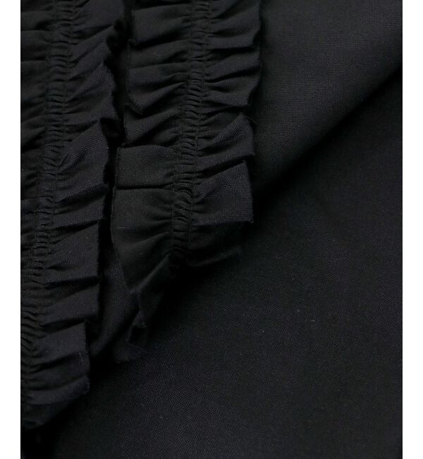  「《1枚で着映え！》フロントフリルレギュラーカラー半袖シャツ」|シャツ・ブラウス|