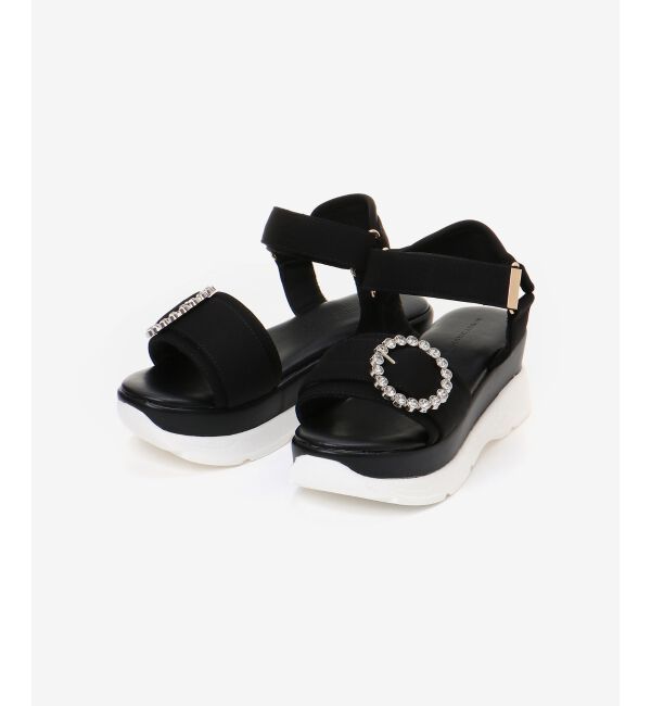 MAJESTICLEGON「ビジューバックルスポサン」|サンダル|