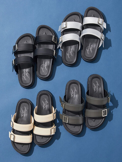  「【WEB限定】ボリュームソールダブルベルトサンダル」|サンダル|