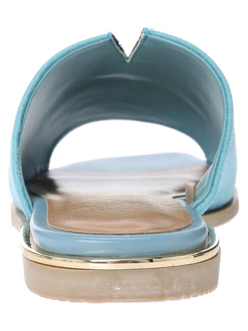  「【WEB限定】スエード調フラットサンダル」|サンダル|