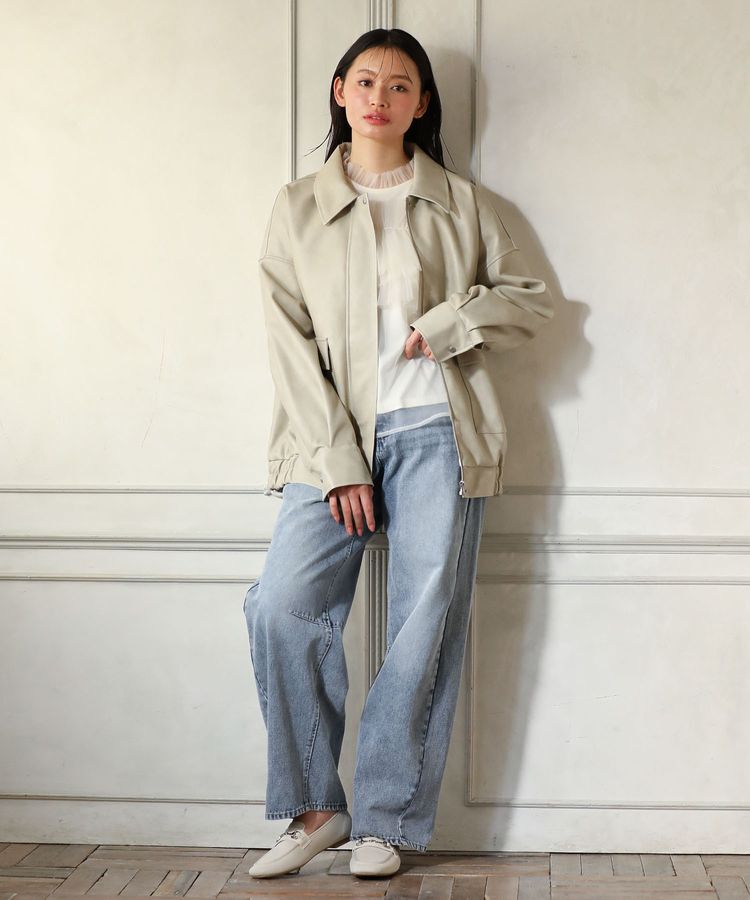 Green Parks「・ELENCARE DUE デニムバレルレッグパンツ」|デニム|