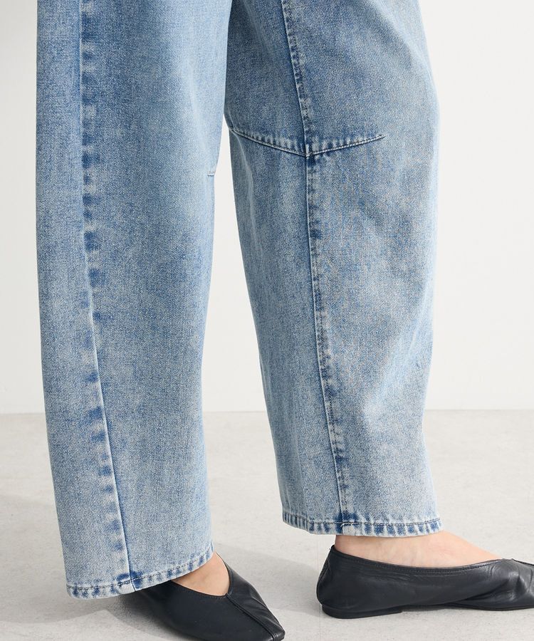 Green Parks「・ELENCARE DUE デニムバレルレッグパンツ」|デニム|