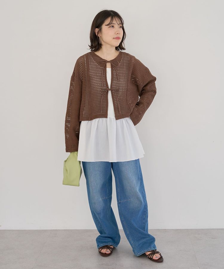 Green Parks「・ELENCARE DUE デニムバレルレッグパンツ」|デニム|