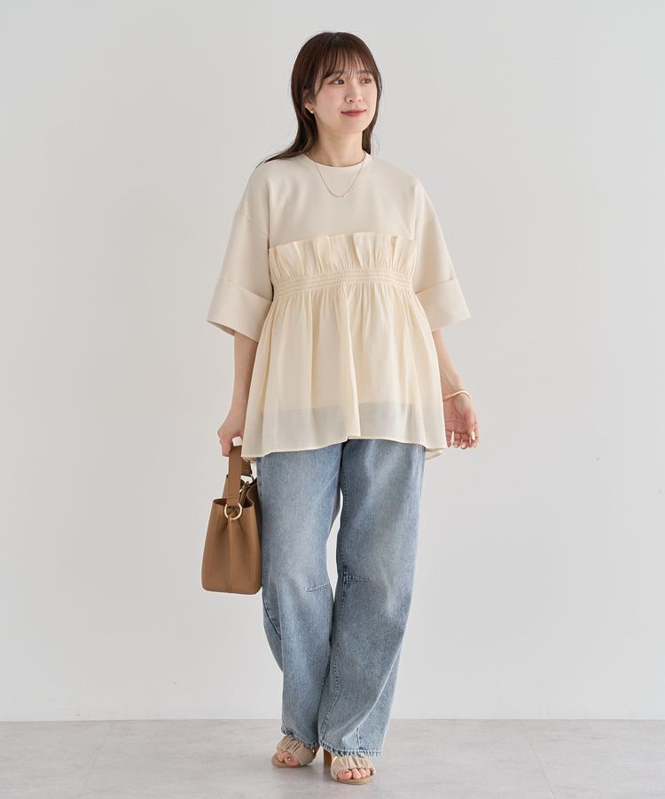 Green Parks「・ELENCARE DUE デニムバレルレッグパンツ」|デニム|